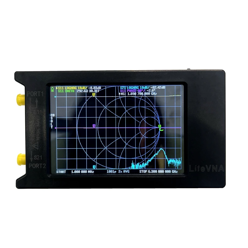 New LiteVNA-64 50KHz ~ 6.3GHz LiteVNA 3.95&quot Touch Screen Vector Network Analyzer HF VHF UHF Antenna Update of NanoVNA |