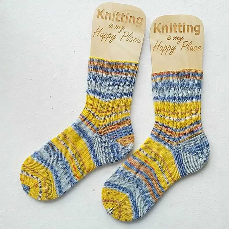 

2 pcs wooden laser cut Dandelion Sock Blockers, sock dryer with engraving,Handmade socks blockers, knit socks Knitting gift