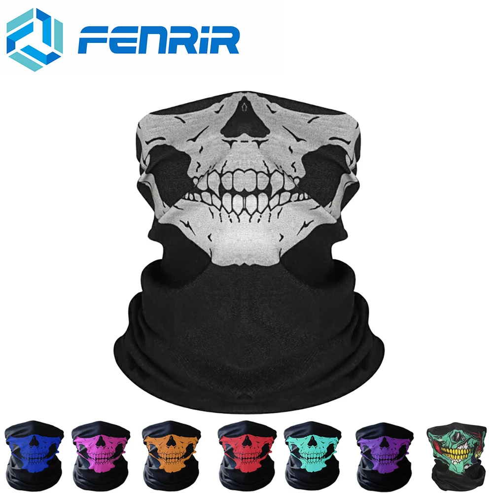 FENRIR маска для лица мотоциклетный шарф защита Призрак Балаклава с рисунком черепа