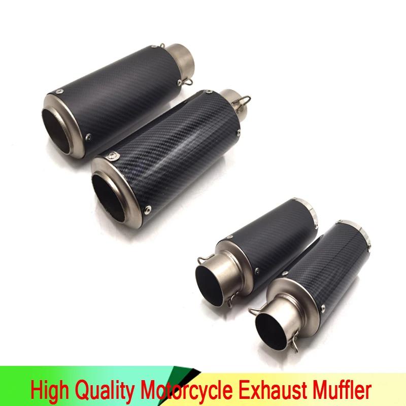 

Motorcycle sports car modified SCC round mouth carbon fiber 51-60 caliber large displacement straight Z250Z800 exhaust pipe