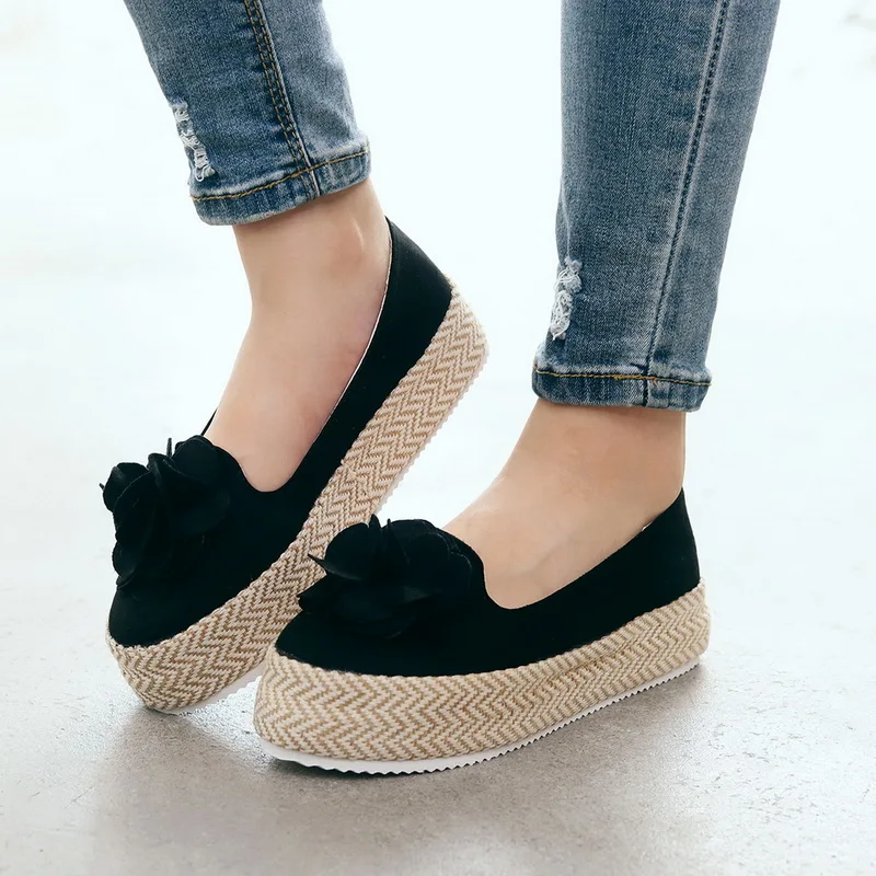 CYSINCOS/Женская обувь на плоской подошве слипоны платформе Кожаные Замшевые