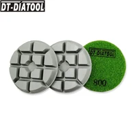 dt diatool 3pcsset dia 80mm3 grit800 diamond concrete polishing pads thickened resin bond sanding discs for repairing floor
