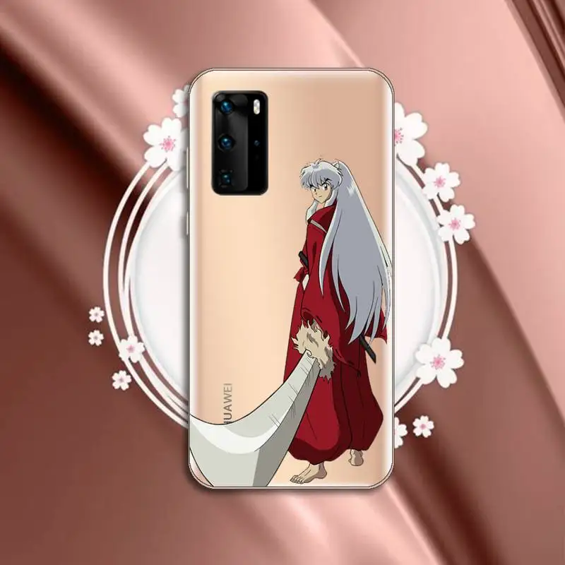 

Anime Inuyasha funny cute aesthetic Anti-fall luxury Phone Case cover Transparent for Huawei P honor 8 10i 20 30 40 smart 2019