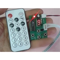 dc4 6v gear display adjustable speed 2 phase 4 wire 6 wire stepper motor driver control board with remote control