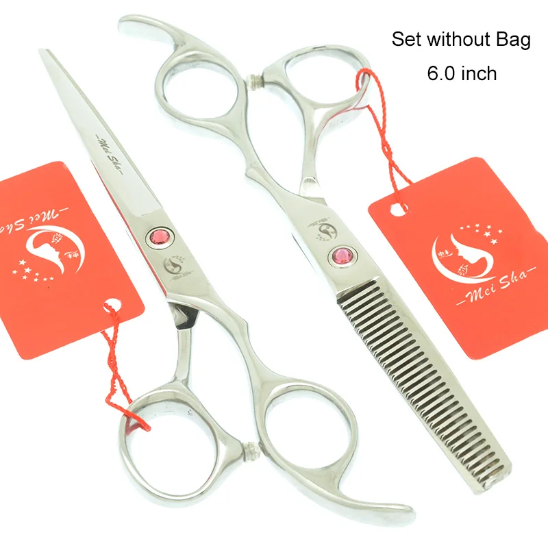 HA0097 no Bag 60 Набор Профессиональных Ножниц Для Волос Meisha 5,5/6 дюймов, парикмахерские ножницы, парикмахерские ножницы, режущие филировочные Инструменты для укладки, стрижка ножниц HA0097 - Цвет: HA0097 no Bag 60