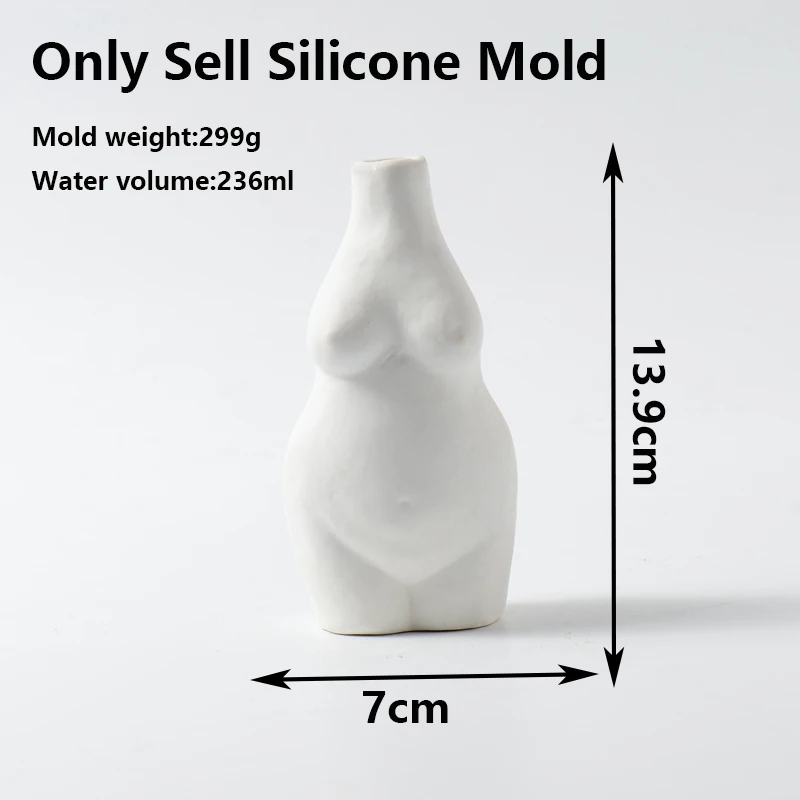 Molde de silicona para maceta de cemento, para decoraci&oacute;n creativa de yeso, yeso, hogar-1