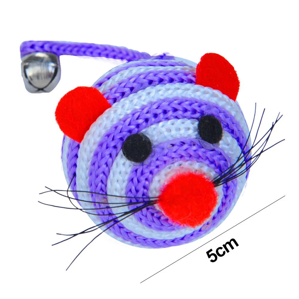 Крысиный Кот Игрушка нейлоновая мышь мяч игра длинный хвост колокольчик щенок