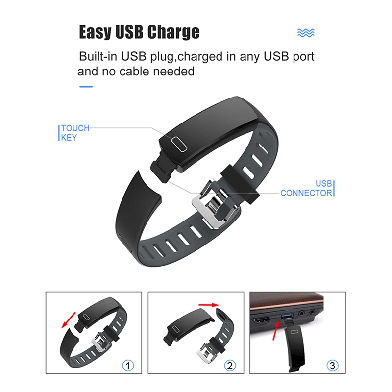 LIGE 2019 спортивный браслет Bluetooth умный трекер активности пульсометр длительное