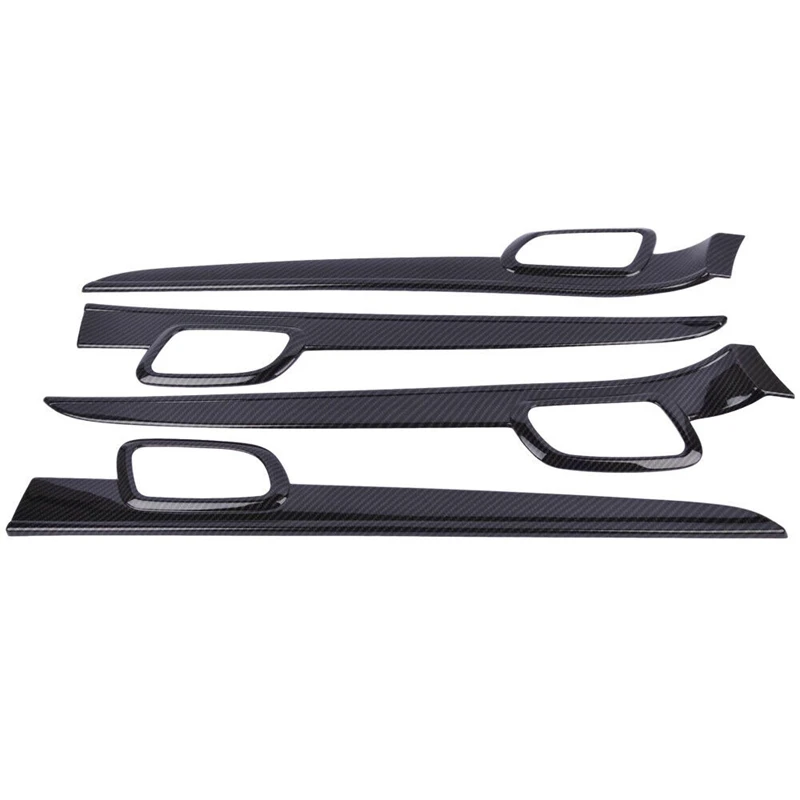 4 шт. внутренняя дверная ручка из углеродного волокна отделка панели для Jeep Grand