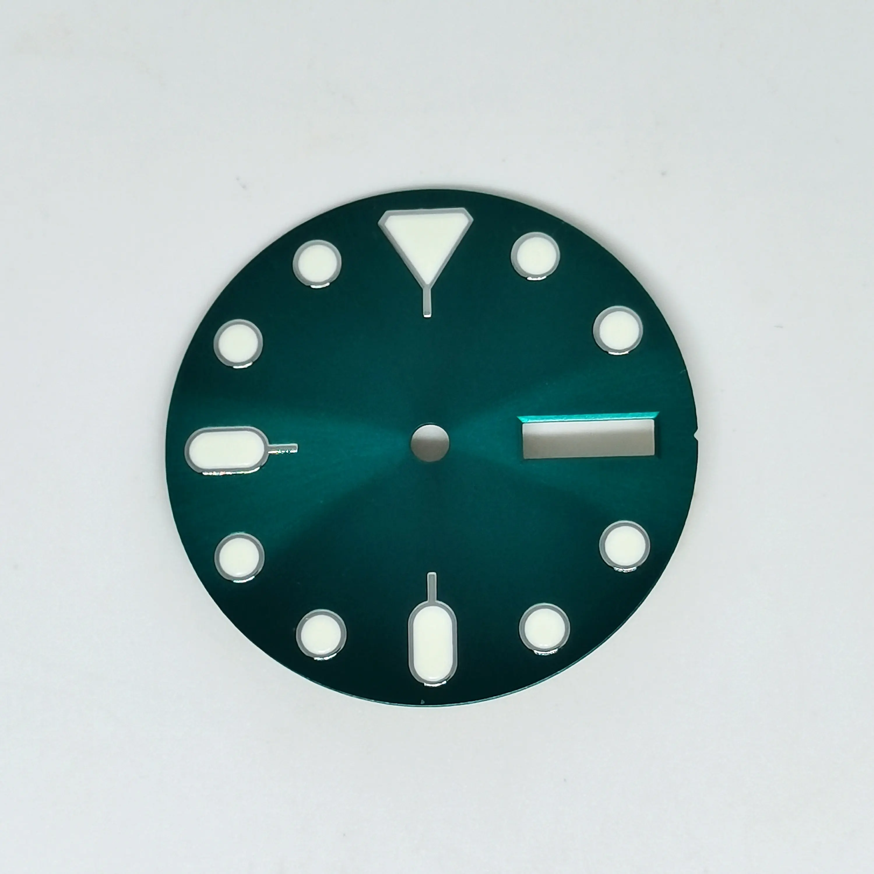 Watch Parts 28.5MM Dial Blue Luminous 3H And 4H Date Fit NH36 Automatic  Movement enlarge