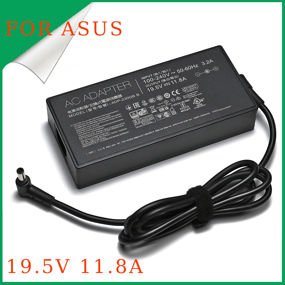 

Зарядное устройство 19,5 в 230 а 6,0 Вт 3,7 * мм для ноутбука ASUS ROG GM501GS GX501V GX501VI GX501