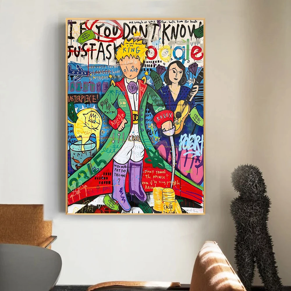 

Graffiti Art Canvas Paintings Posters and Prints Pop Art Modern Home Decoration Paintings Wall Pictures for Living Room Decor