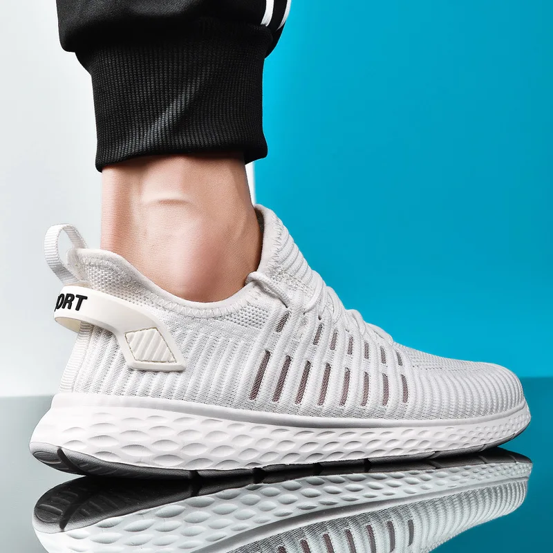 Кроссовки мужские сетчатые дышащие на мягкой подошве износостойкие