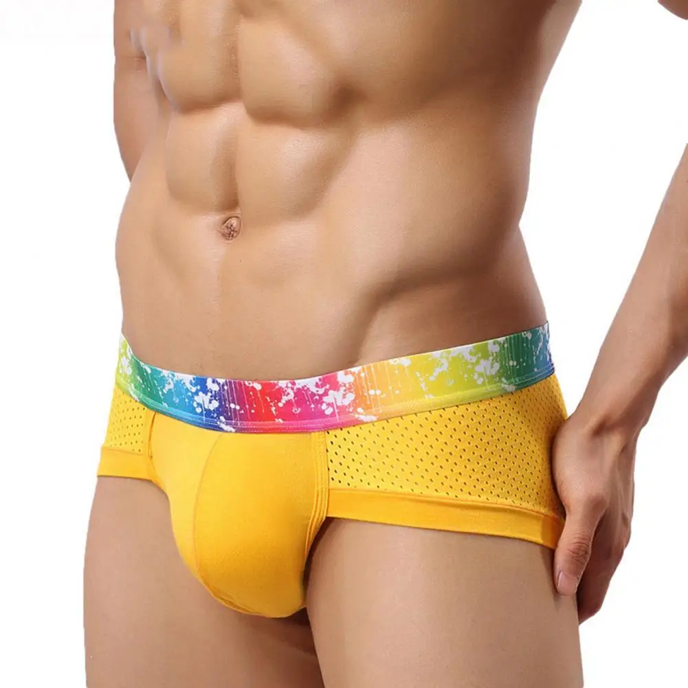

Underpants Stylish Extra-thin Patchwork Men Fashion Underwear Underwear for Indoor