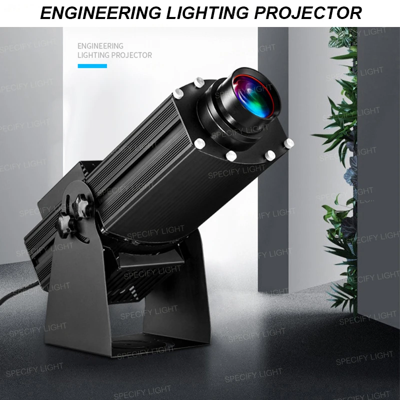 Outdoor 150W IP65 Waterproof Gobo Projector Static Spinning High-Power Long Distance Logo Projecting COB LED Light 45M Advertise | Лампы и