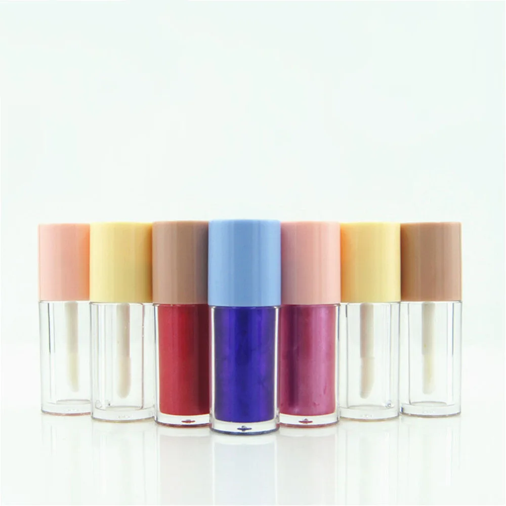 

Пустой тюбик для блеска для губ, 2 мл, самодельный пластиковый Элегантный Прозрачный флакон, контейнер для жидкой губной помады, круглые фла...