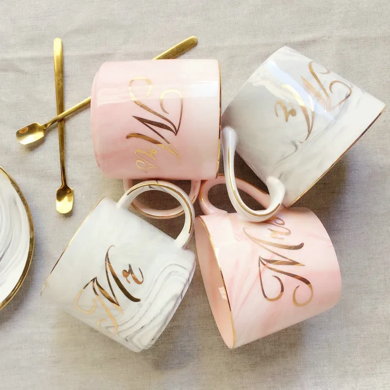 Европейские кофейные кружки Мраморная керамическая кружка для фотографий чашки