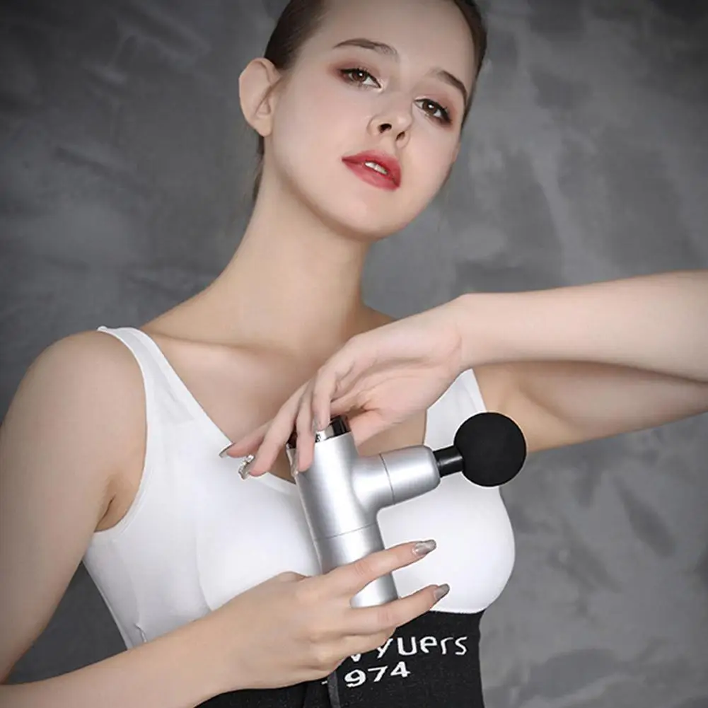 

Mini Massage Gun Body Massager Pain Therapy Deep Massage Acid Slimming Noise Relief Relaxation Low Fascia Gun Relief Shapin Q9G3