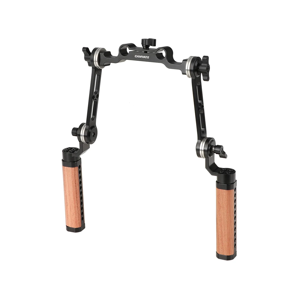 CAMVATE 2 шт. деревянная рукоятка с 15 мм стержневым зажимом и соединительным рычагом