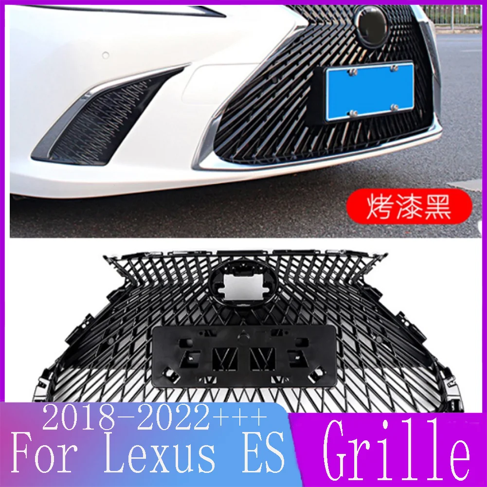 

For Lexus ES 200/260/300 2018 2019 2020 2021 2022 modified For LS style Car Front Bumper Grille Centre Panel Styling Upper Grill