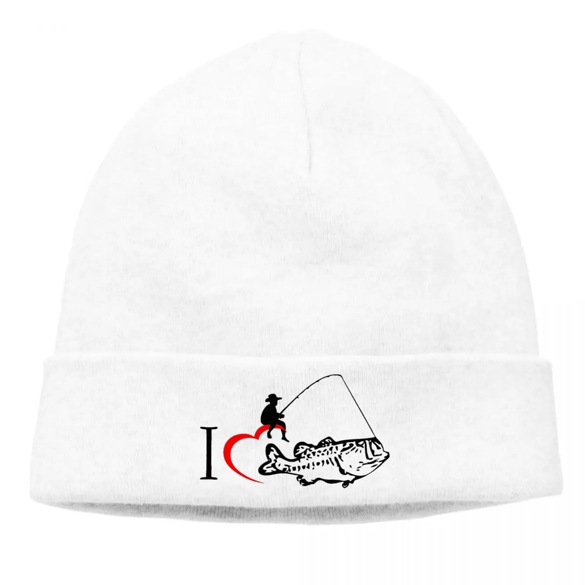 

Carp Fishing Art Culture Skullies Beanies Caps Love Black Knit Winter Warm Bonnet Hats Unisex Ski Cap
