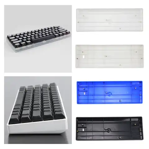 Пластиковый корпус 60% для клавиатуры, рамка для клавиатуры, совместимая с GH60 POKER2 FACEU