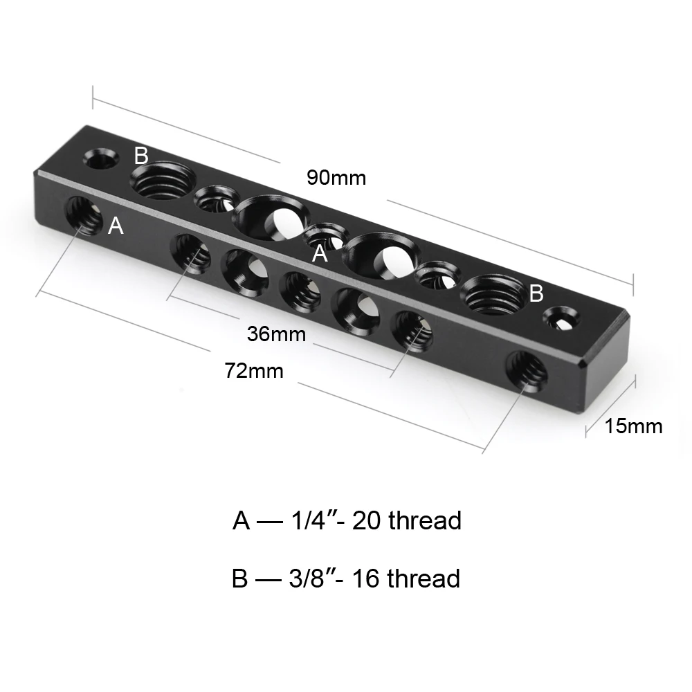 SmallRig Cool Cheese Bar с отверстиями 1/4 и 3/8 дюйма для винтов Lilliput Fa1011 fa1013 669hb 669gl 869gl & Coollcd 619ah