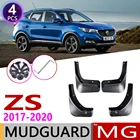 4 шт. спереди и сзади Брызговики автомобильные для MG ZS MGZS 2017 2018 2019 2020 крыло брызговики Всплеск клапаном аксессуары для брызговиков