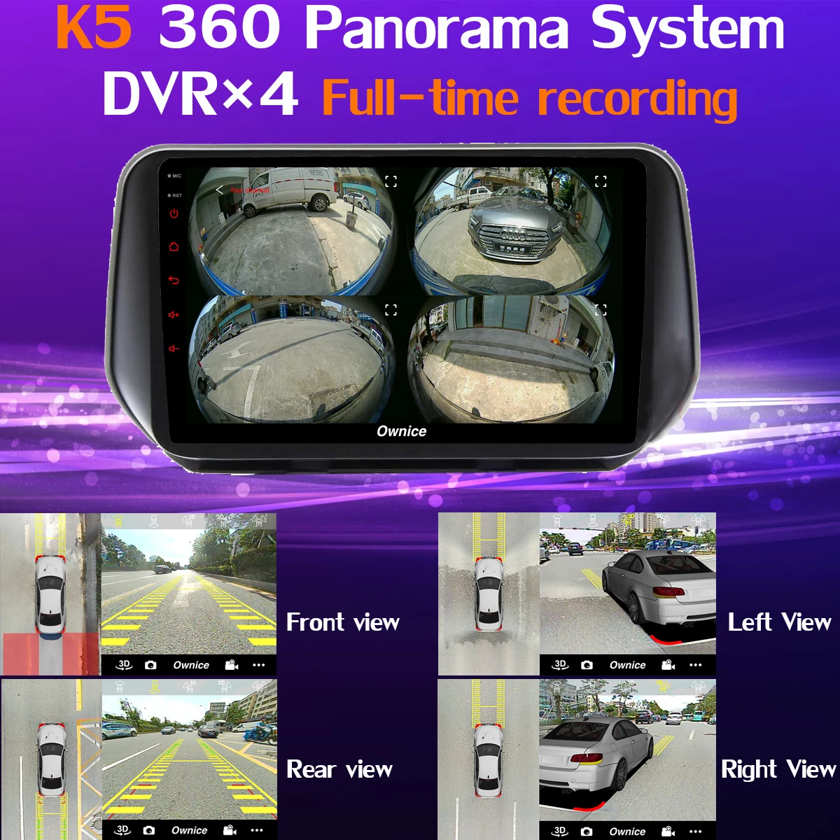 1 din 360 ° камера Android 9,0 4+ 64G gps радио CarPlay DSP SPDIF Автомобильный мультимедийный плеер для hyundai Santa FE SantaFE XL