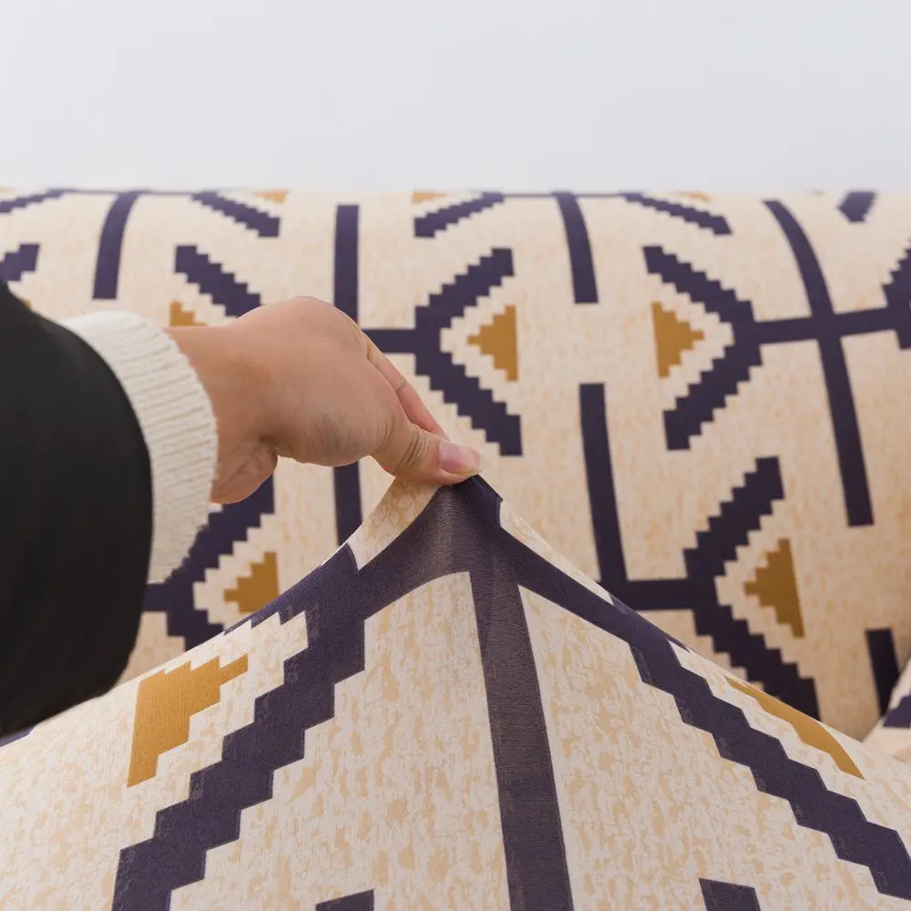 Чехол для дивана эластичный гостиной 1/2/3/4 мест угловой хлопчатобумажные