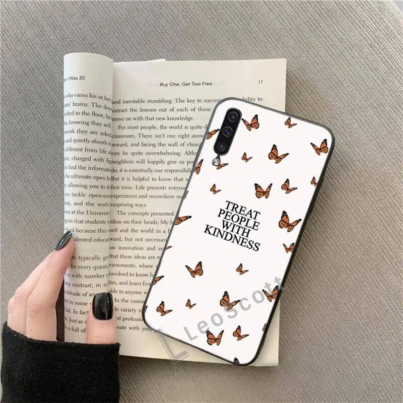 

Harry Styles Treat people with kindness Phone Case For Samsung A20 A30 30s A40 A7 2018 J2 J7 prime J4 Plus S5 Note 9 10 Plus