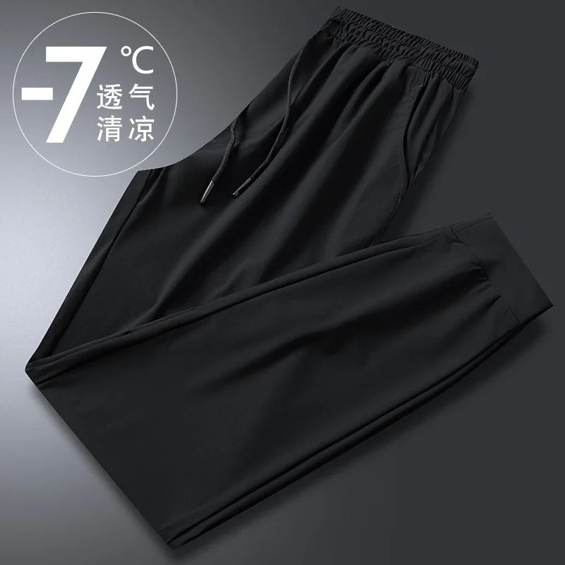 

Высокое качество, на каждый день, штаны мужские летние Классные штаны мужские брюки дышащий эластичный размера плюс 5XL черные Штаны классны...