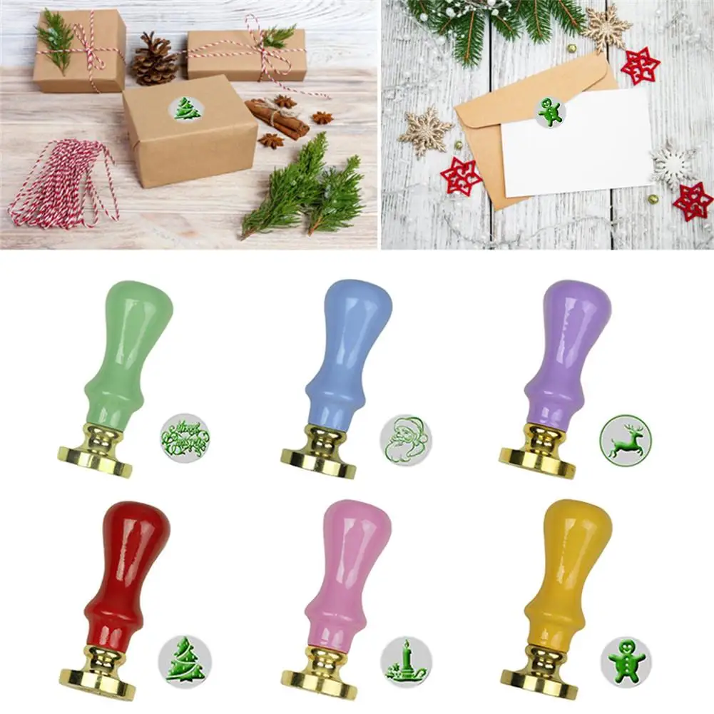 Рождественский узор печать Макарон огонь краска восковой Ретро ручной конверт