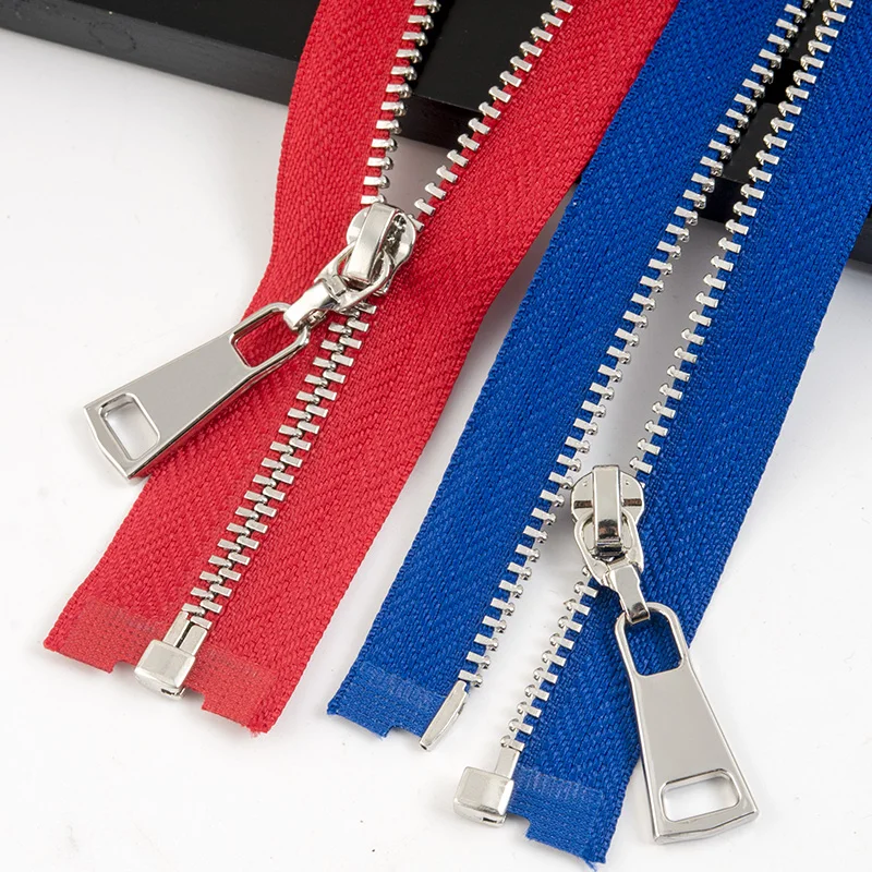 1Pc 3# 40cm 70cm Silver Open-end Metal Zipper for Sewing Jeans Jacket Cremalleras Down DIY Garment Accessories | Дом и сад