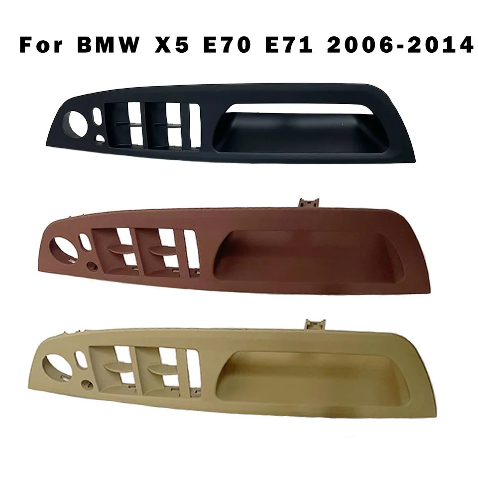 

Door Handle Inner Panel Pull Trim Cover Left Hand Drive Armrest Car Left Right Interior For BMW X5 E70 E71 2006-2014 Black