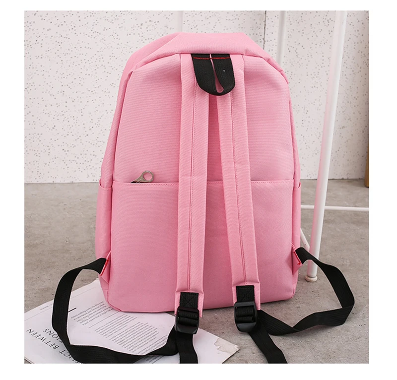 

4pcs/set Composite Bags Women Letter Mochila Canvas Backpack Travel Rucksacks Leisure Backpacks For Teenage Girls School Bagpack