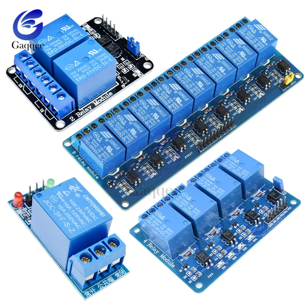 Релейный модуль 5 в 12 1 2 4 6 8 каналов с оптроном релейный выход для arduino