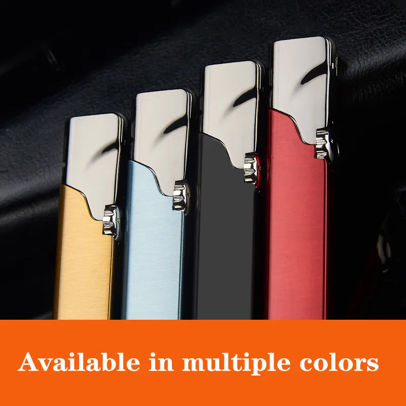 Надувная ветрозащитная зажигалка с синим пламенем оригинальные Креативные