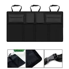 Органайзеры для багажника автомобиля, регулируемый органайзер для спинки сиденья из ткани Оксфорд, аксессуары для салона автомобиля