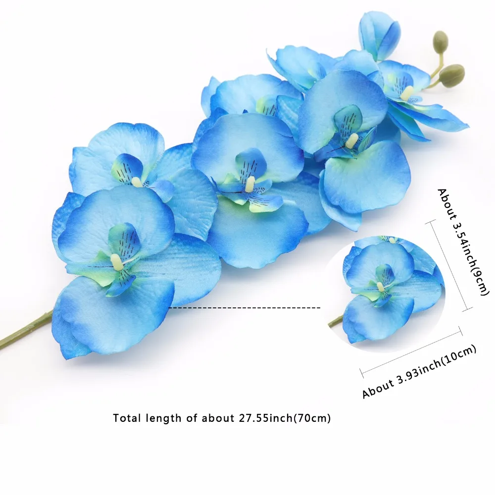 

Orchid Artificial Flowers Silk Butterfly Phalaenopsis Fake Flower For DIY Party Festival Bouquet Wedding Home Hotel Decoration