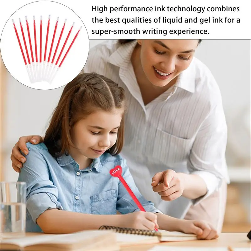 

100pcs Colorful Gel Pen Refills 0.5mm Ink Pen Refill Student Stationery