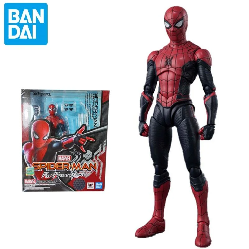 Bandai Marvel Мстители финал 4 SHF Человек паук: далеко от дома экшн фигурка Аниме ПВХ