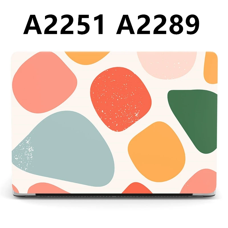 Милый чехол для Macbook Pro 13 A2251 A2289 2020 мультяшный Блестящий цветочный Матовый