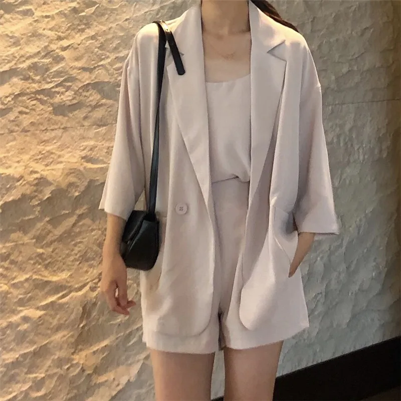 Женские блейзеры простые элегантные шикарные Свободные пиджаки в Корейском