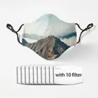 Маска для взрослых с фильтром, многоразовая, из полиэстера