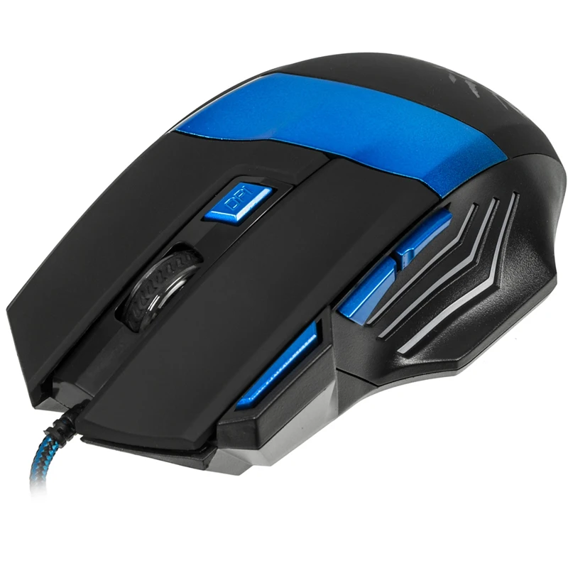 Мышь OKLICK 775G Ice Claw проводная USB черный и синий|Мыши| |