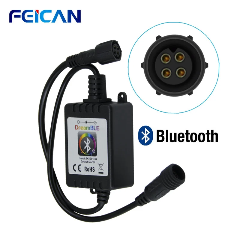 Светодиодный rgb контроллер для автомобиля водонепроницаемый светодиодный Bluetooth