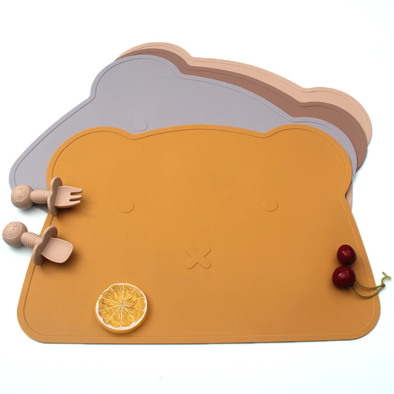 Фото Силиконовая подложка детский коврик для тарелок пищевой силиконовый Настольный