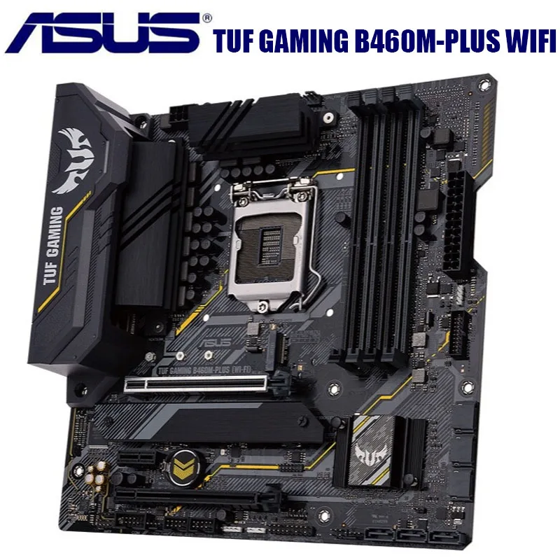 Материнские платы Asus TUF GAMING B460M-PLUS Wi-Fi материнская плата LGA 1200 10-го поколения
