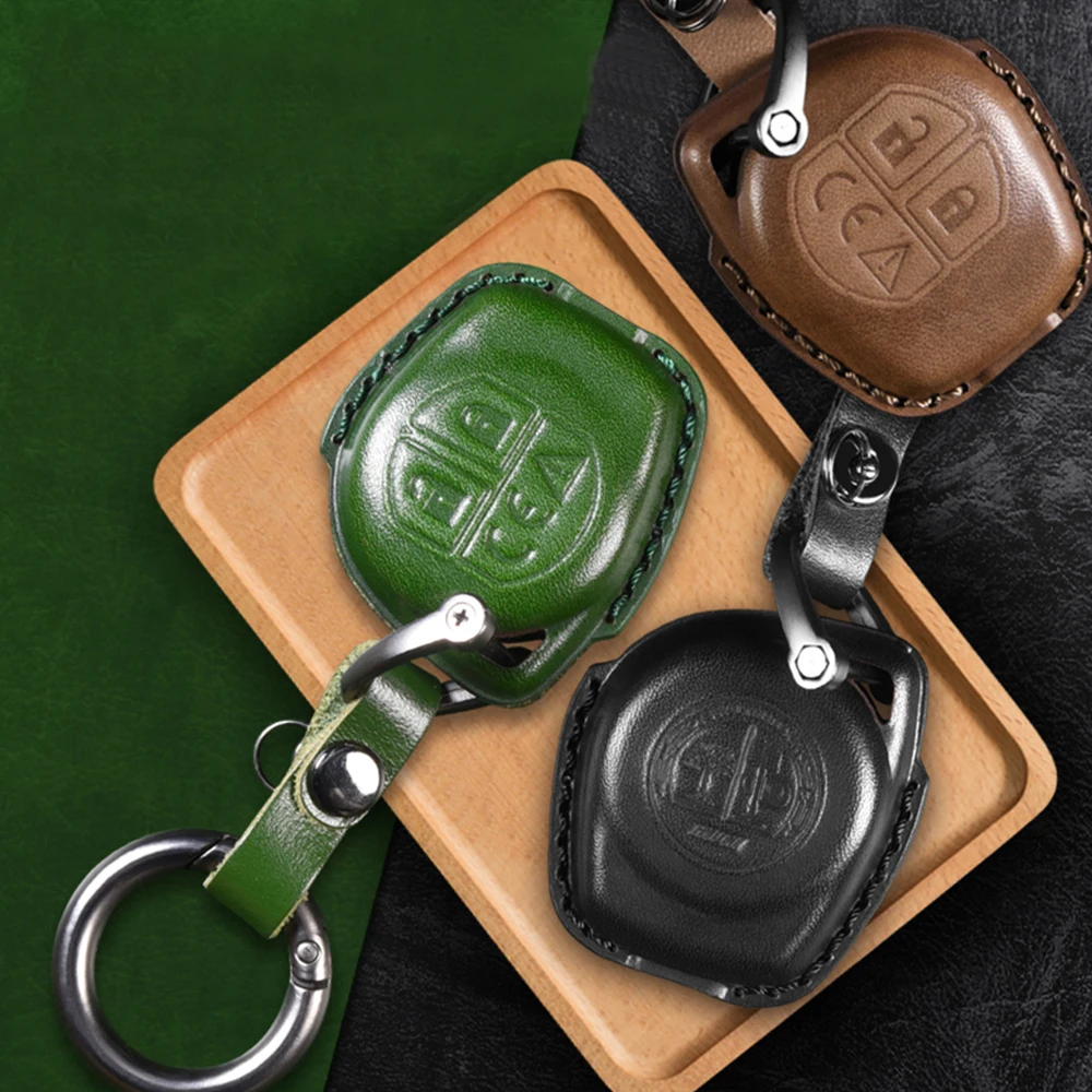 

Car key case For Suzuki Jimny 2019 2020 cowhide material smart remote fob shell cover